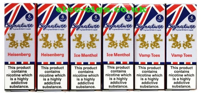 Signature A Great British E Liquid from 1.99